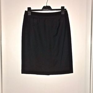 J. Crew Wool Pencil Skirt (Black, size 8)
